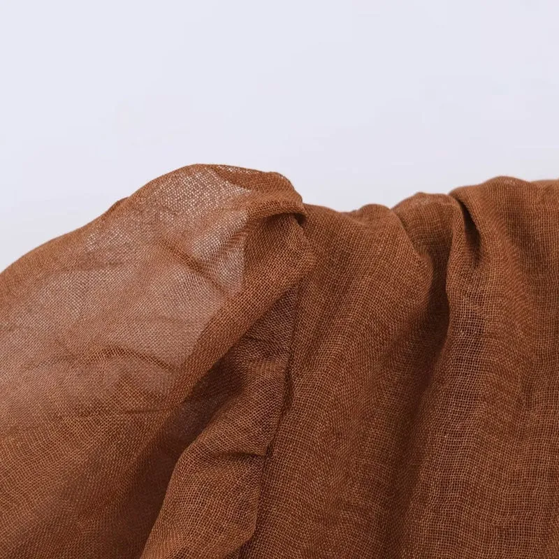Damen Romantisches A‑Linien Kleid mit V‑Ausschnitt, Spitzenborten und Ballonärmeln Nord Taschen