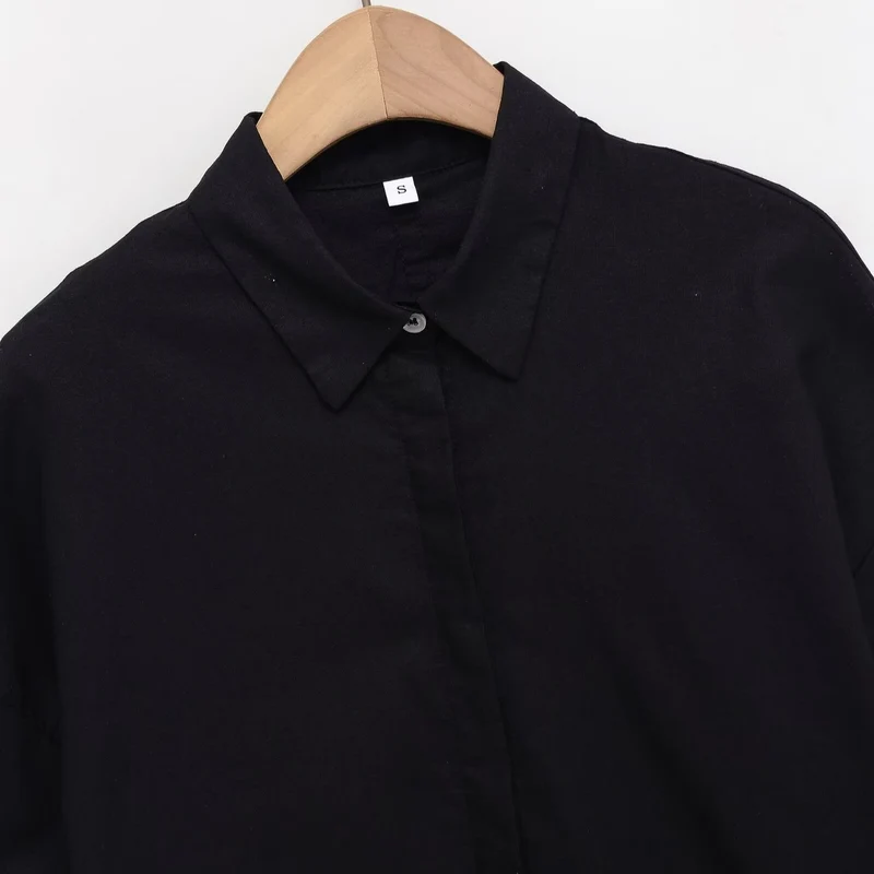 Damen Oversized-Hemdbluse mit kastiger Silhouette und Fledermausärmeln Nord Taschen