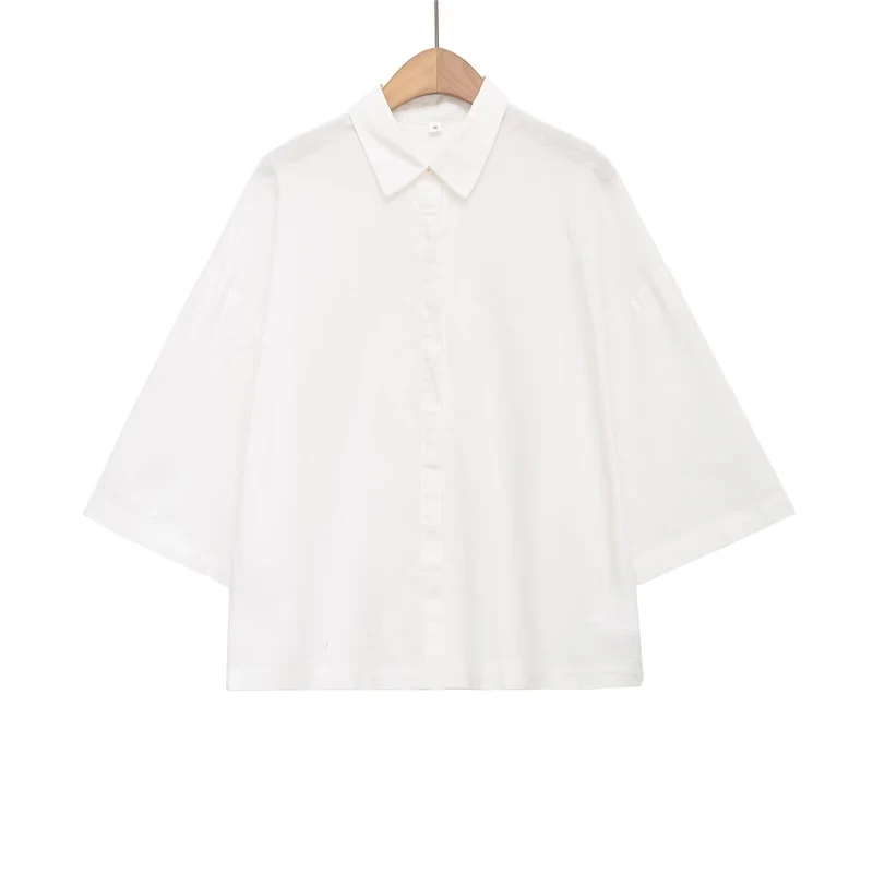 Damen Oversized-Hemdbluse mit kastiger Silhouette und Fledermausärmeln Nord Taschen