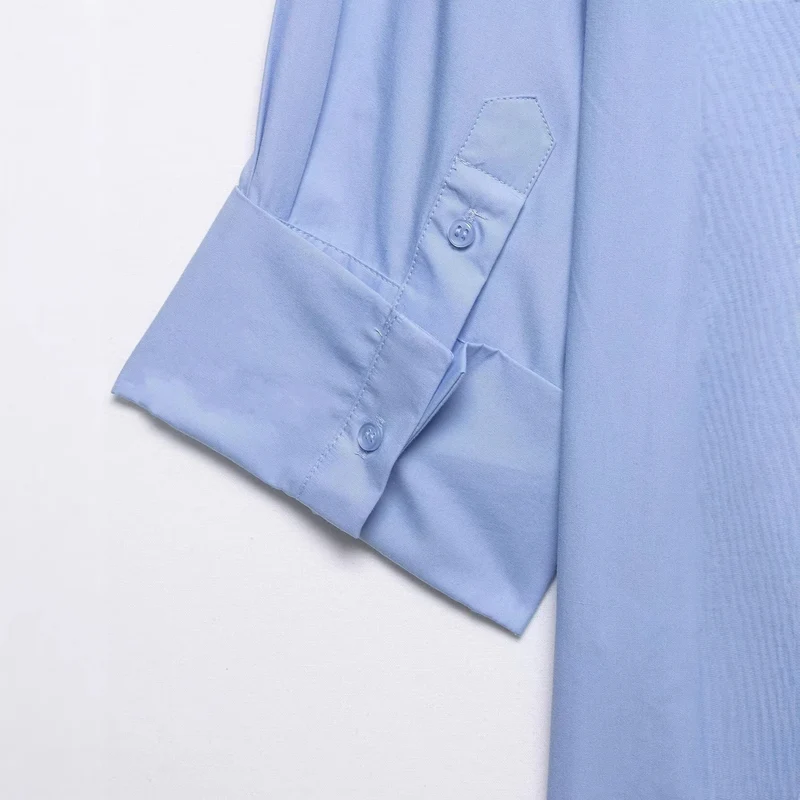 Damen Oversized Hemdbluse mit Epauletten und aufgesetzten Brusttaschen Nord Taschen