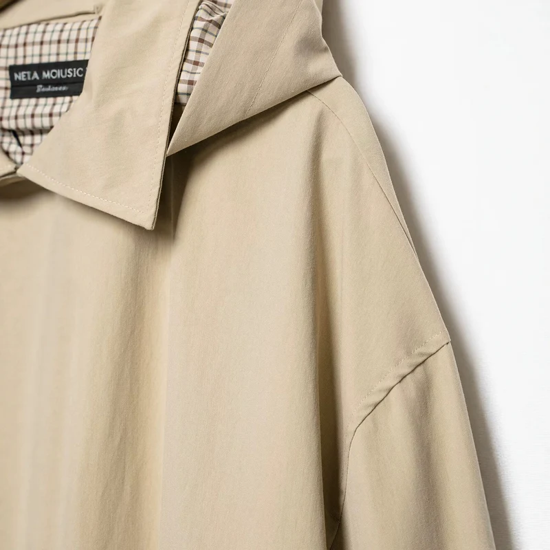 Damen Leichte Kapuzenjacke im Oversize-Boxy-Schnitt mit Tunnelzugsaum Nord Taschen