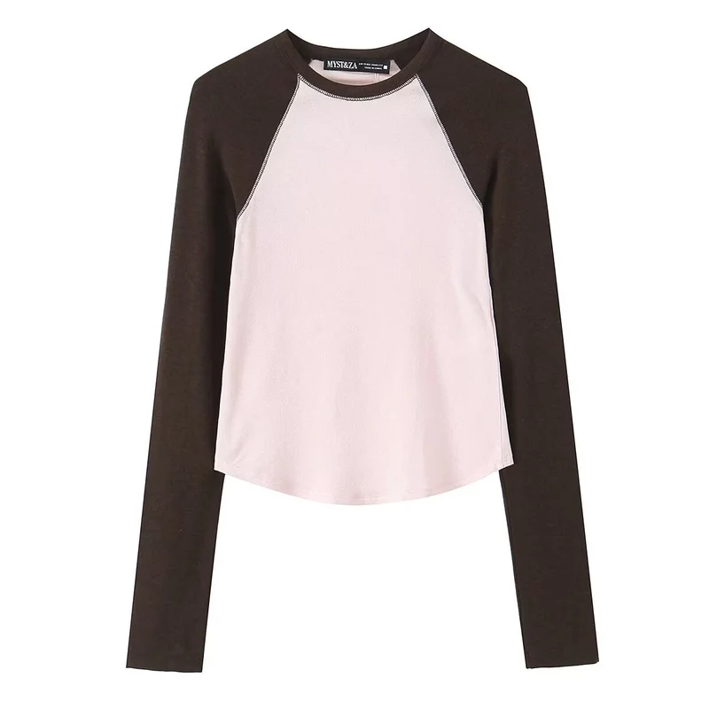 Damen Langarm-Raglanshirt aus weichem Jersey mit leicht tailliertem Schnitt Nord Taschen
