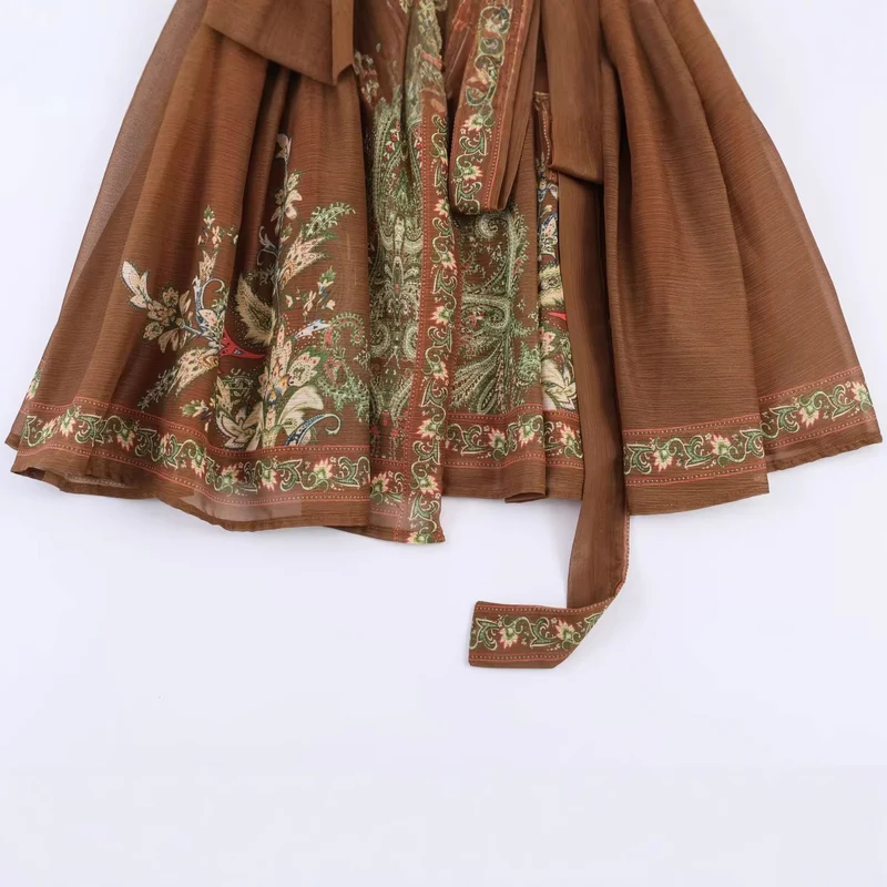Damen Kurzrobe mit aufwändiger Stickerei im Boho‑Kimono‑Stil Nord Taschen