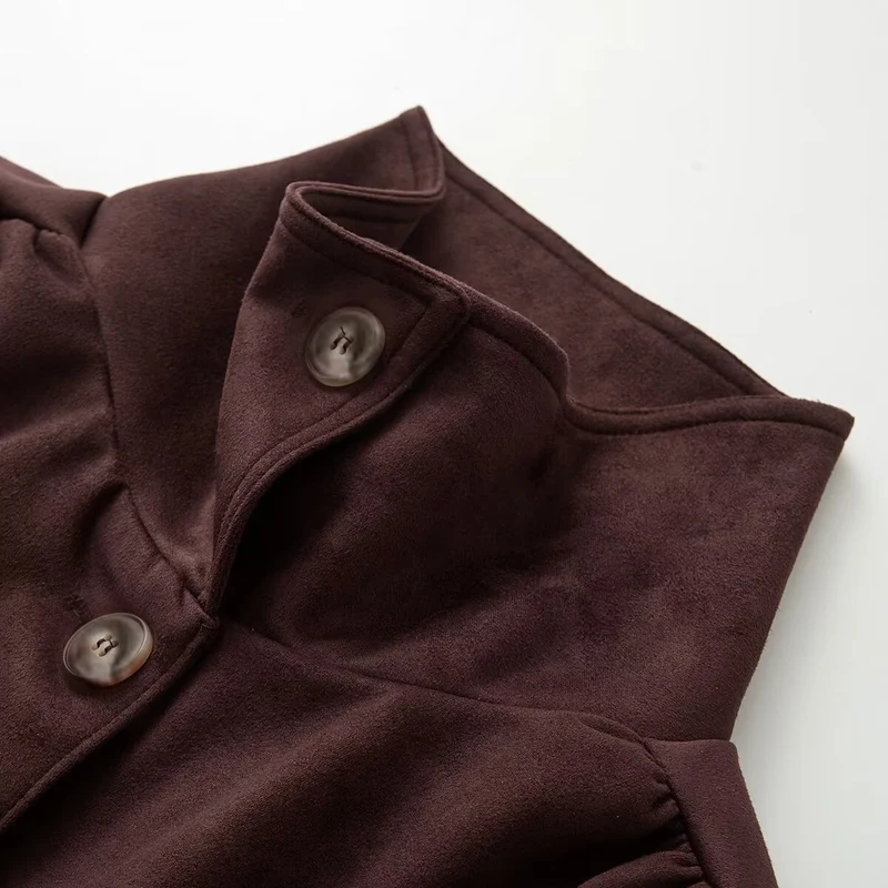 Damen Kurzjacke im Utility-Stil mit Tunnelzug und Stehkragen Nord Taschen