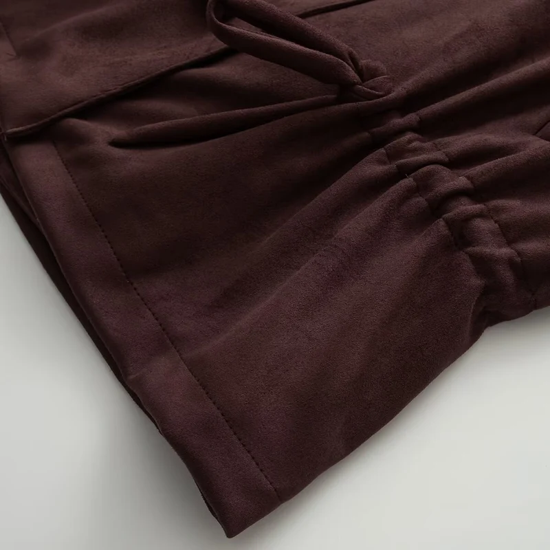Damen Kurzjacke im Utility-Stil mit Tunnelzug und Stehkragen Nord Taschen