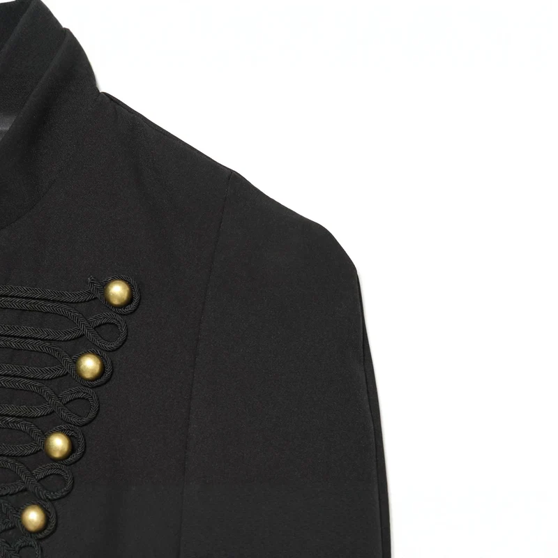 Damen Kurzjacke im Marschallstil mit Stehkragen und Zierkordierungen Nord Taschen