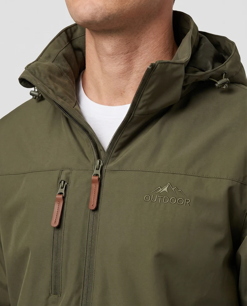Atmungsaktive leichte Outdoor-Jacke für Herren mit Kapuze, Mesh-Innenfutter und mehreren Taschen Nord Taschen