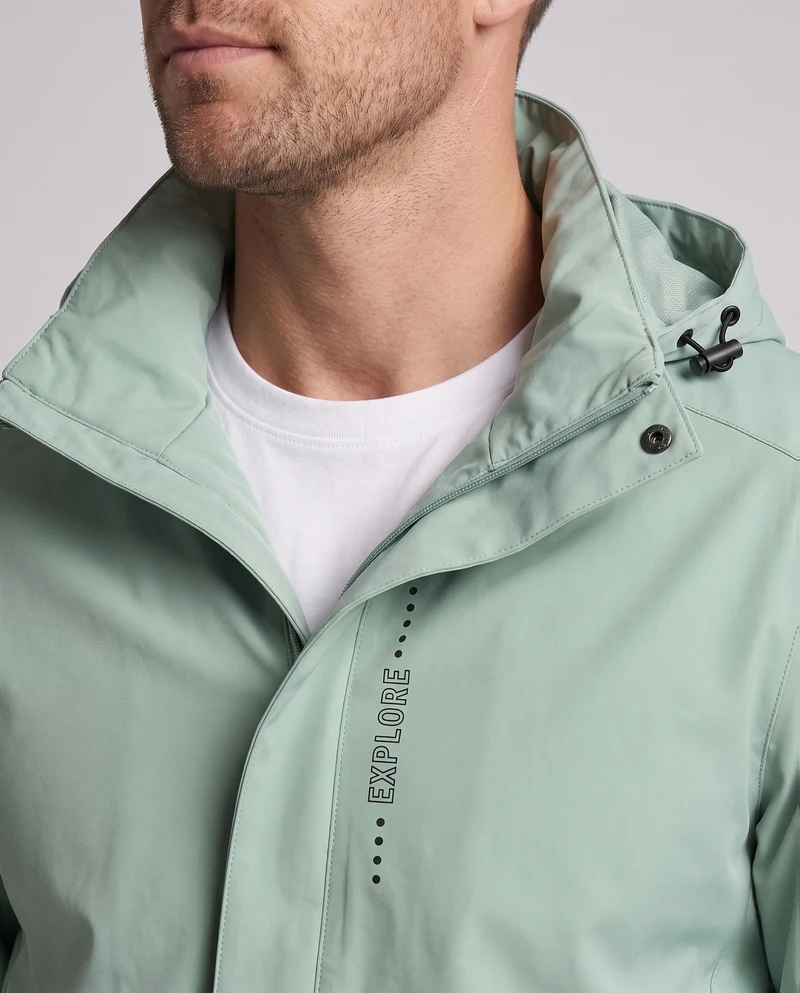 Herren Atmungsaktive Softshell Funktionsjacke mit verstaubarem Kapuze und Klettverschlussärmeln Nord Taschen