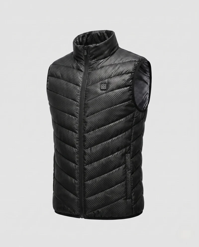 Herren beheizbare Thermo-Weste mit Multi-Zonen-Heizsystem und USB-Anschluss Nord Taschen