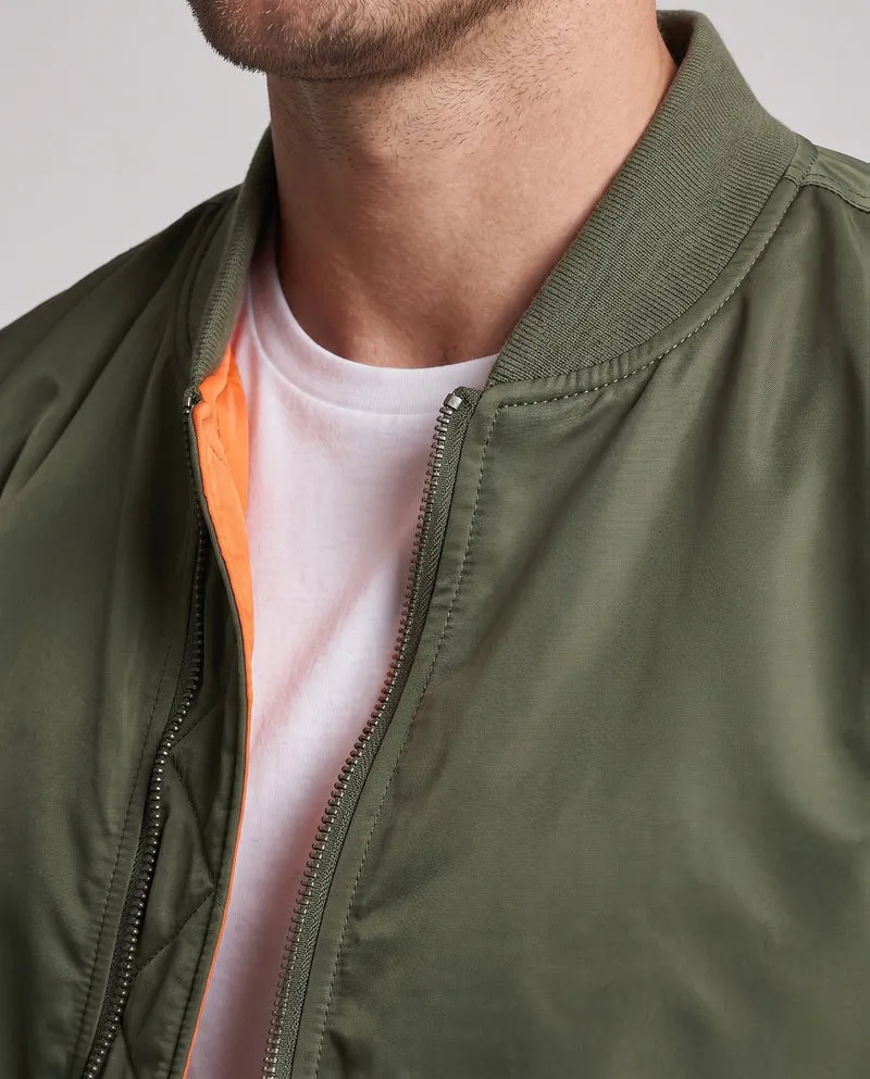 Herren Bomberjacke Pilotenjacke mit wärmendem Thermofutter und Utility-Tasche am Ärmel Nord Taschen