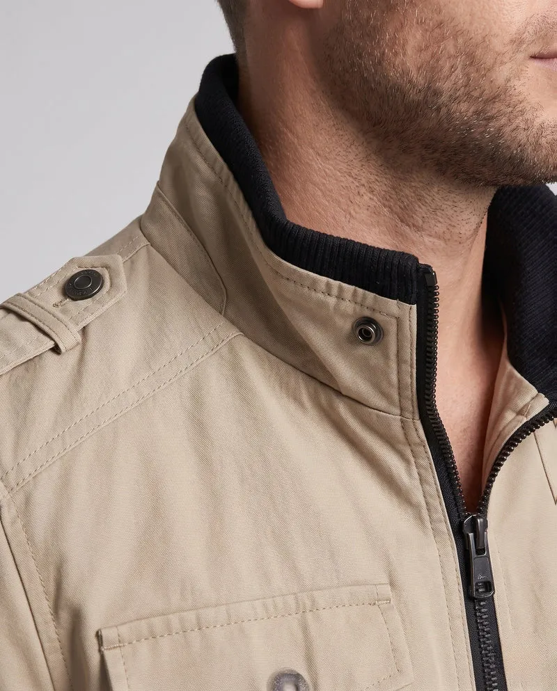 Herren Kurz Blouson Canvas Field Blouson im Utility-Stil mit hochgestelltem Stehkragen Nord Taschen