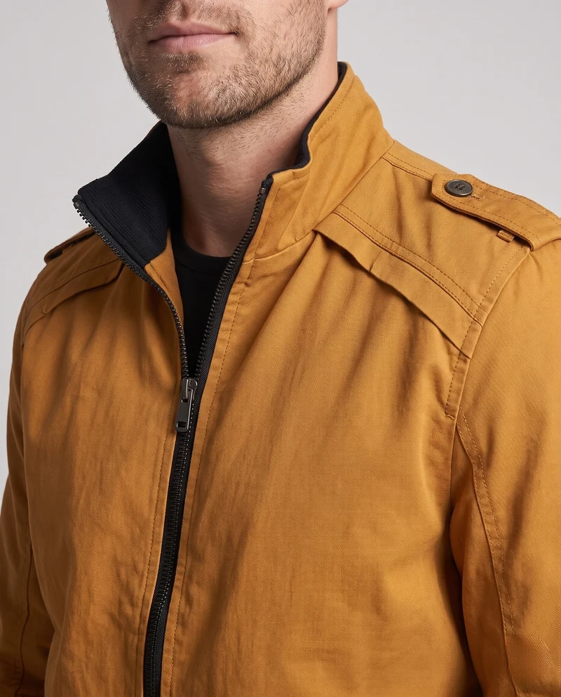 Herren Kurzjacke im Aviator-Look mit thermo Teddy-Futter und Schulterpaspel Nord Taschen