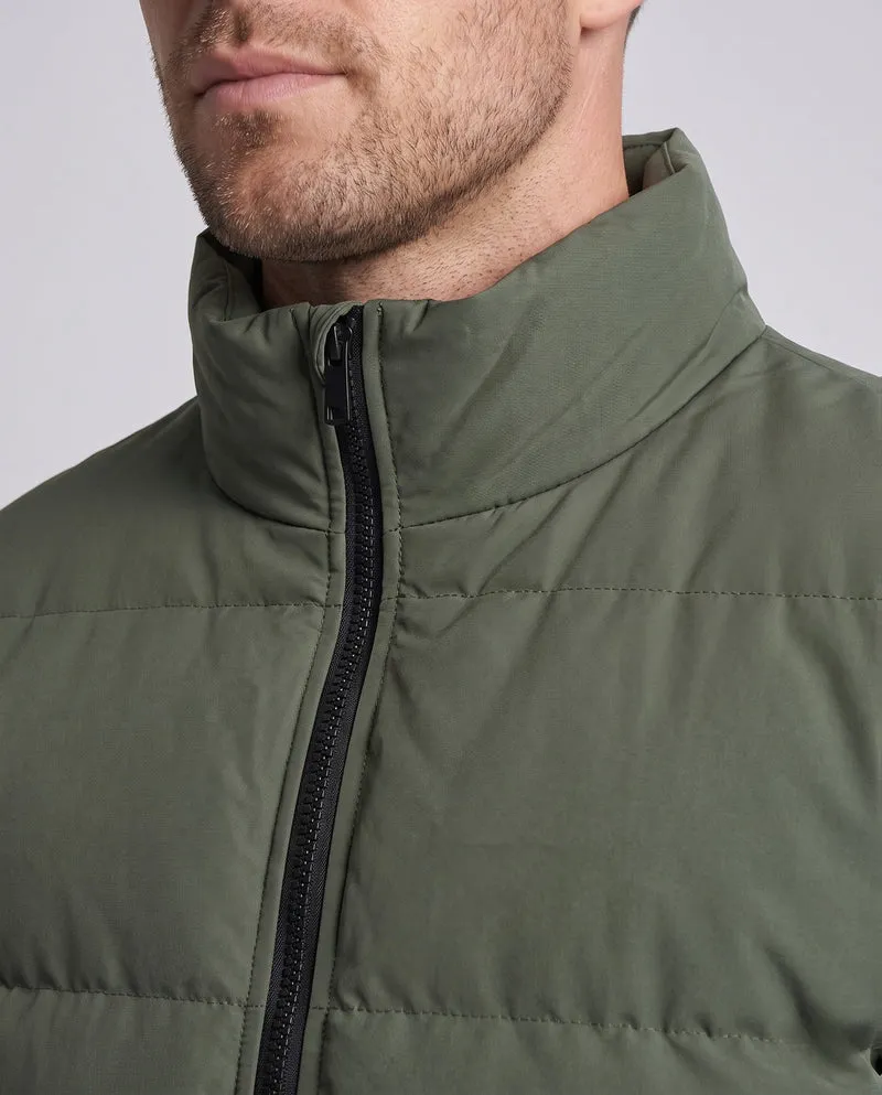 Männlicher kurzer Blouson im gesteppte Puffer-Look mit winddichter Außenschicht und gerippten Abschlüssen Nord Taschen