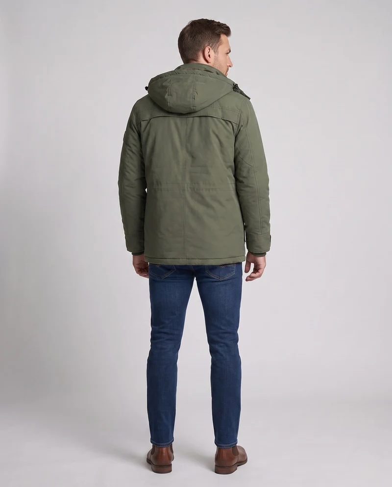Herren kurz gepolsterte Field Blouson mit gesteppter thermischer Fütterung und Klapptaschen Nord Taschen