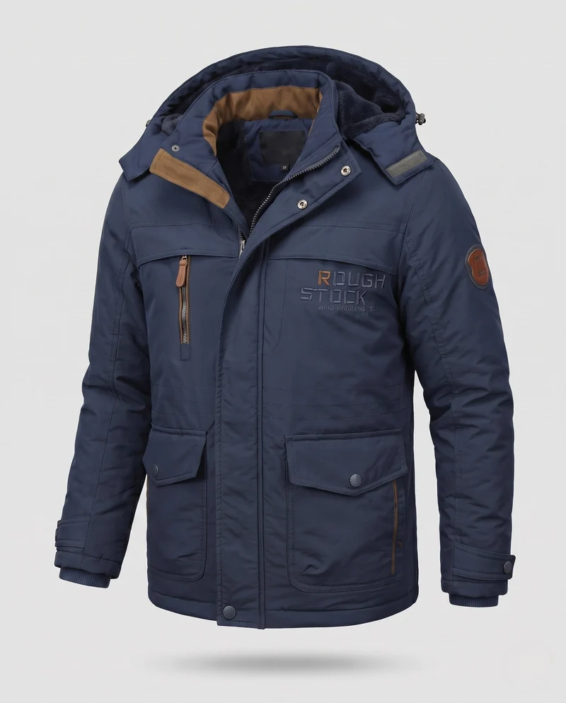 Herren kurz gepolsterte Field Blouson mit gesteppter thermischer Fütterung und Klapptaschen Nord Taschen