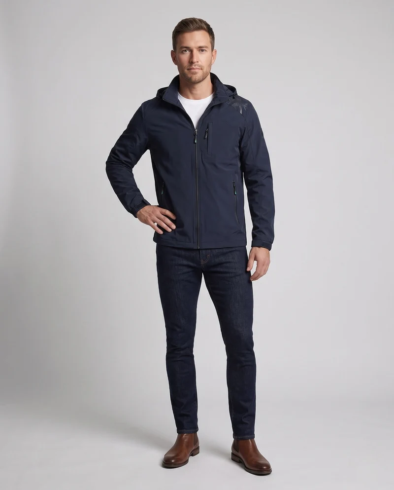 Leichte atmungsaktive Feldjacke für Herren mit Kapuze und Mesh-Futter Nord Taschen