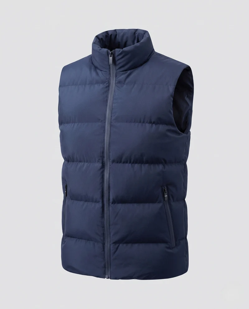 Leichte gesteppte Herren-Thermoweste mit Stehkragen und wasserabweisender Oberfläche Nord Taschen