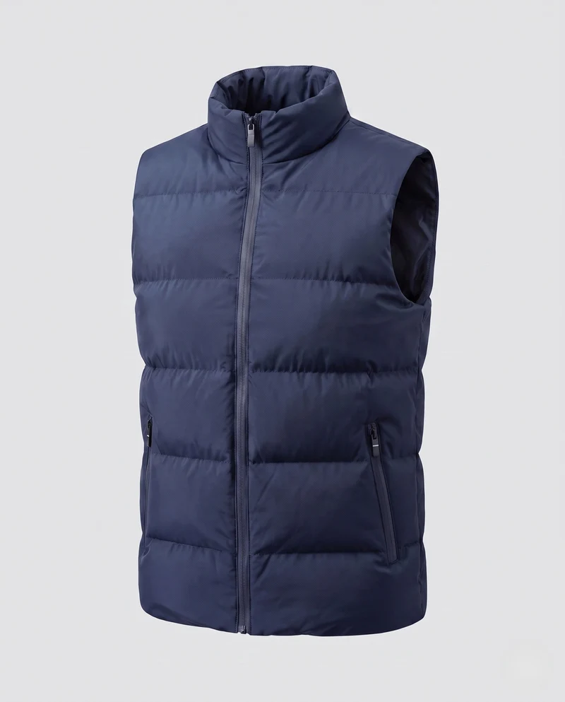 Leichte gesteppte Herren-Thermoweste mit Stehkragen und wasserabweisender Oberfläche Nord Taschen