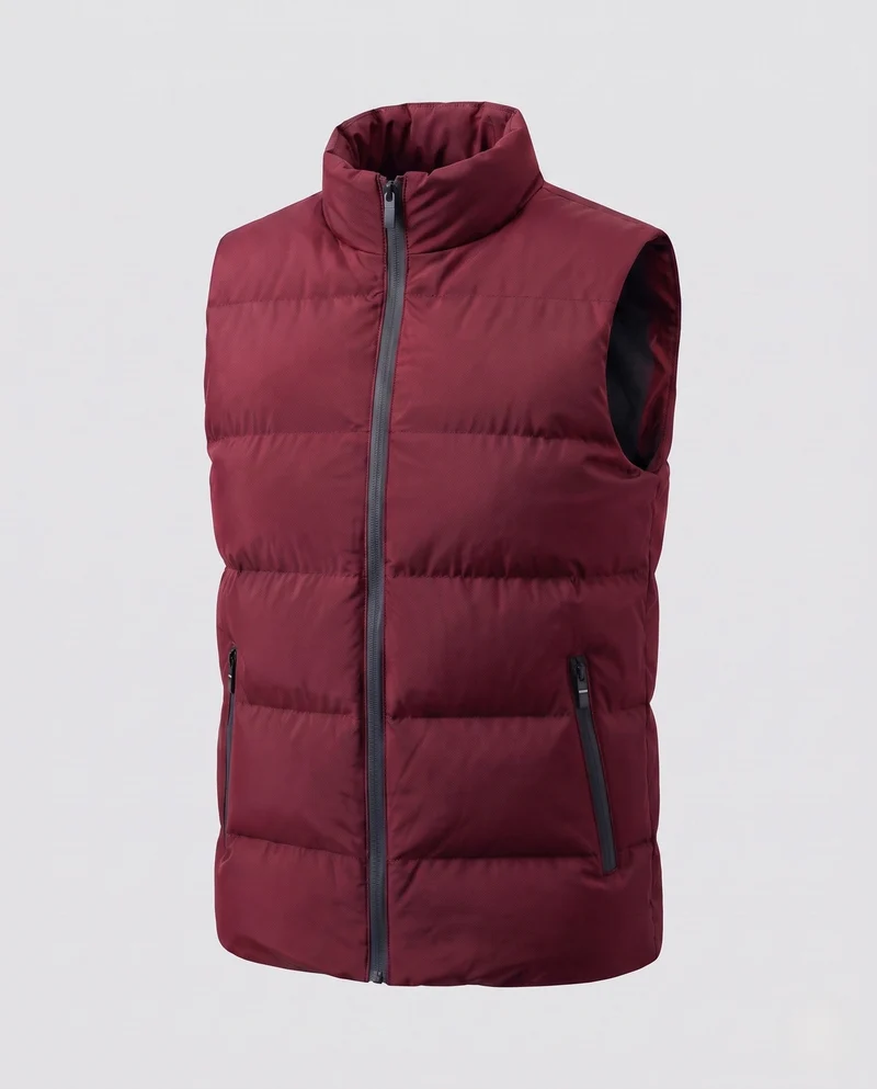 Leichte gesteppte Herren-Thermoweste mit Stehkragen und wasserabweisender Oberfläche Nord Taschen