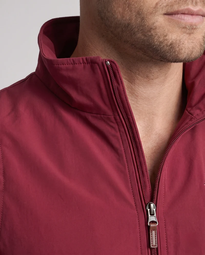 Leichte Outdoor-Softshell-Weste für Herren mit Stehkragen und vollem Reißverschluss Nord Taschen