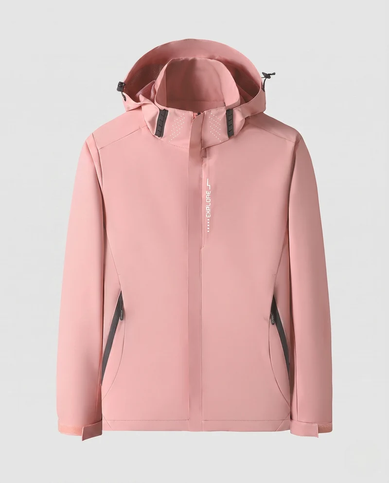 Herren leichte technische Softshelljacke mit verstellbarer Kapuze, wind- und wasserabweisend Nord Taschen