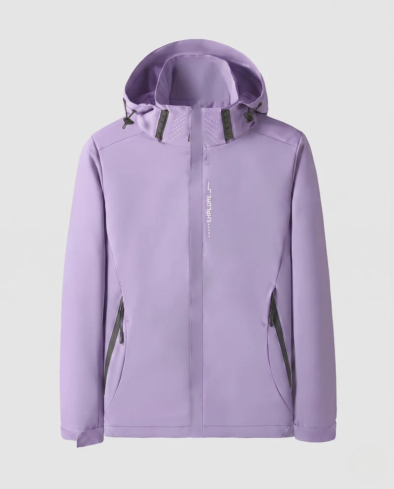Herren leichte technische Softshelljacke mit verstellbarer Kapuze, wind- und wasserabweisend Nord Taschen