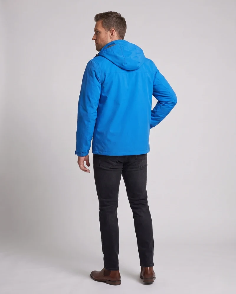 Leichte wasserabweisende Herren-Hoodiejacke mit gepolstertem Innenfutter und verstellbaren Bündchen Nord Taschen