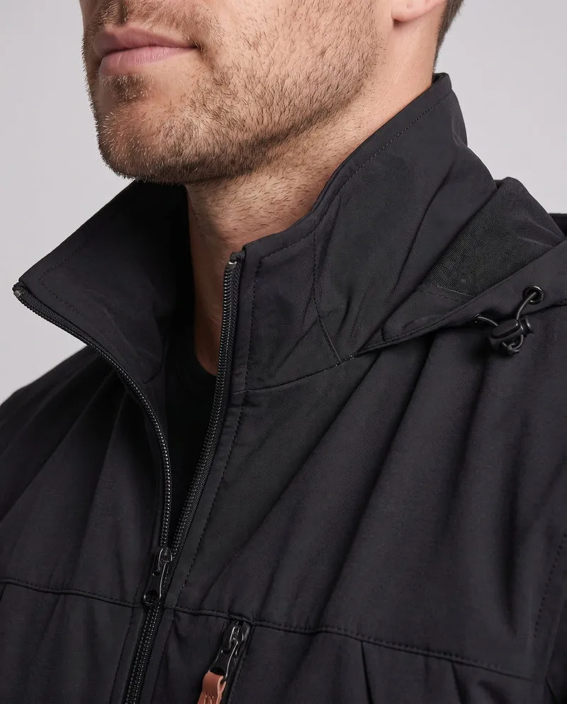Leichte winddichte Freizeit-Zip-Jacke für Herren mit Brust-Reißverschluss-Tasche Nord Taschen