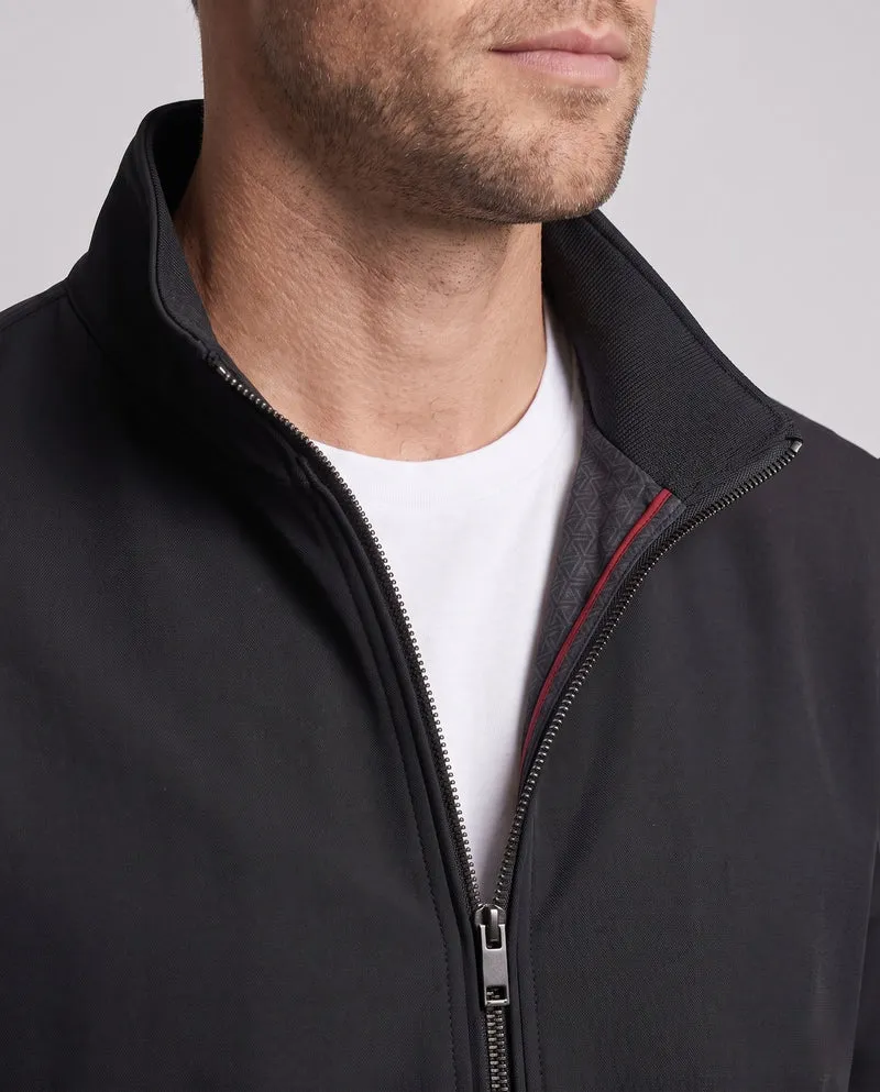 Herren Leichte Bomberjacke mit Teddyfleece-Futter und Stehkragen Nord Taschen