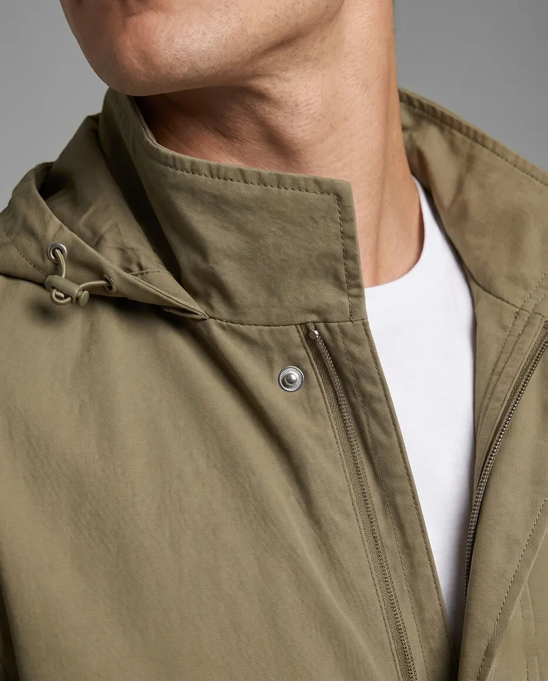 Leichte urbane Herren Zipper Blouson mit Reißverschluss auf der Brust und elastischen Bündchen Nord Taschen