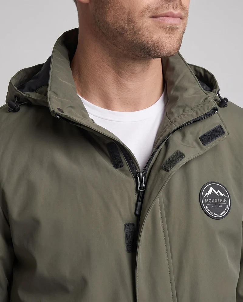Leichte Utility-Feldjacke für Herren mit Kapuze und Armtasche Nord Taschen