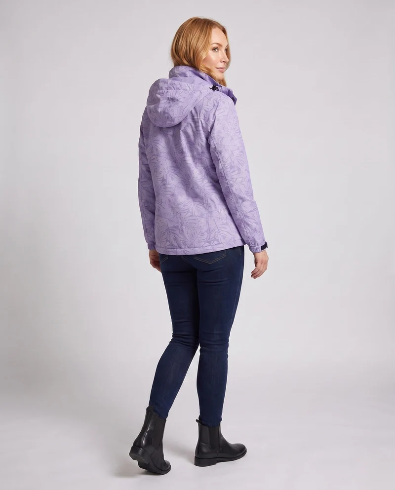 Damen Atmungsaktive Funktionsjacke mit Verstellbarem Kapuzen Design Nord Taschen