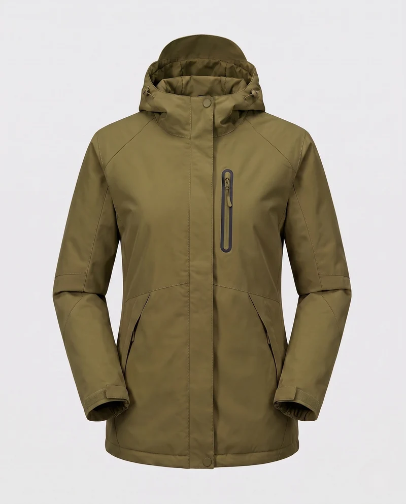 Damen Funktions Übergangsjacke mit abnehmbarer Kapuze Nord Taschen