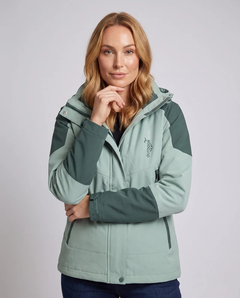 Damen Funktions-Wasserfest Sportjacke Nord Taschen