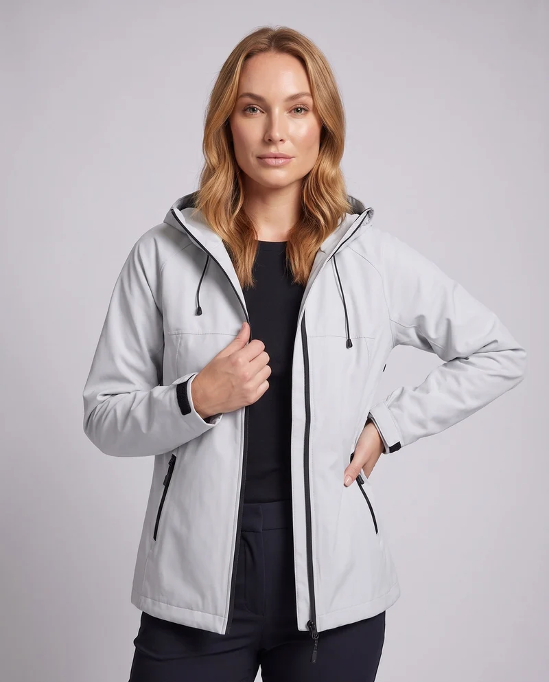 Damen Funktionsjacke mit verstellbarer Kapuze Nord Taschen