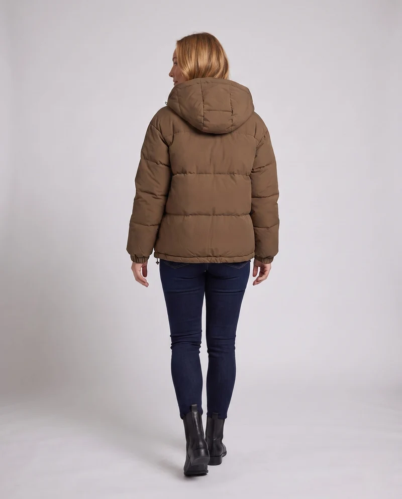Damen isolierte Winterjacke mit Kapuze Nord Taschen