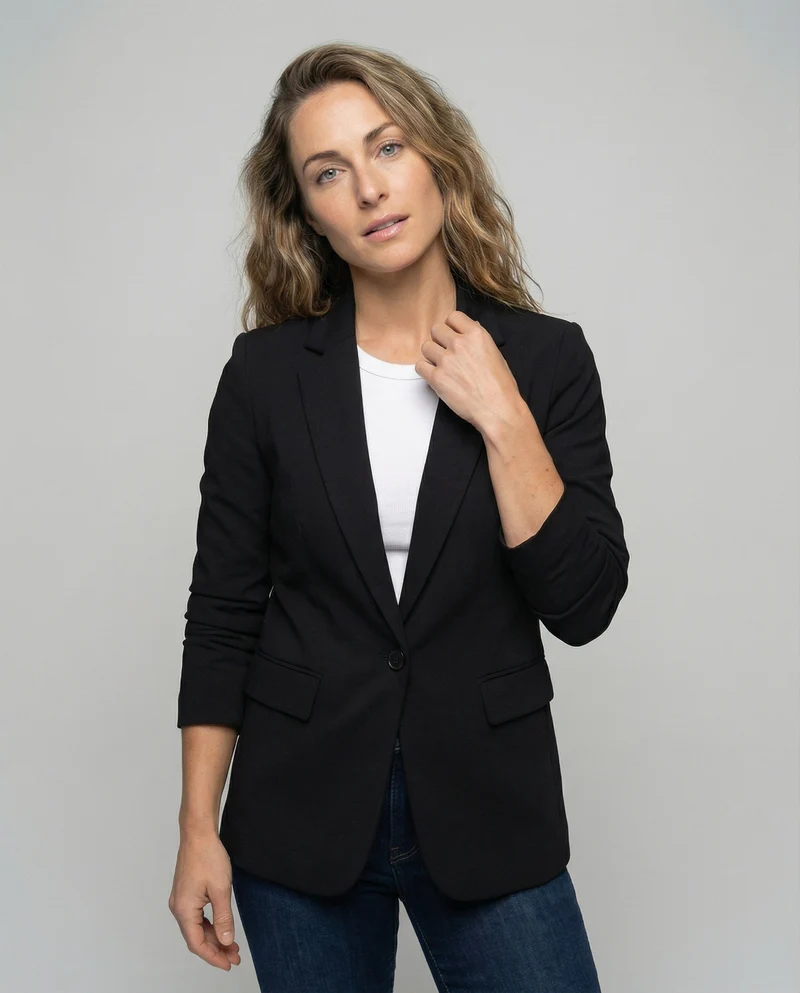 Damen Formelle Reverskragen Longblazer