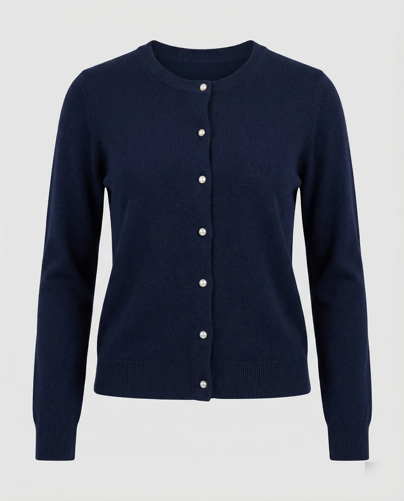 Damen Feinstrick Cardigan mit Knopfleiste und weichem Material