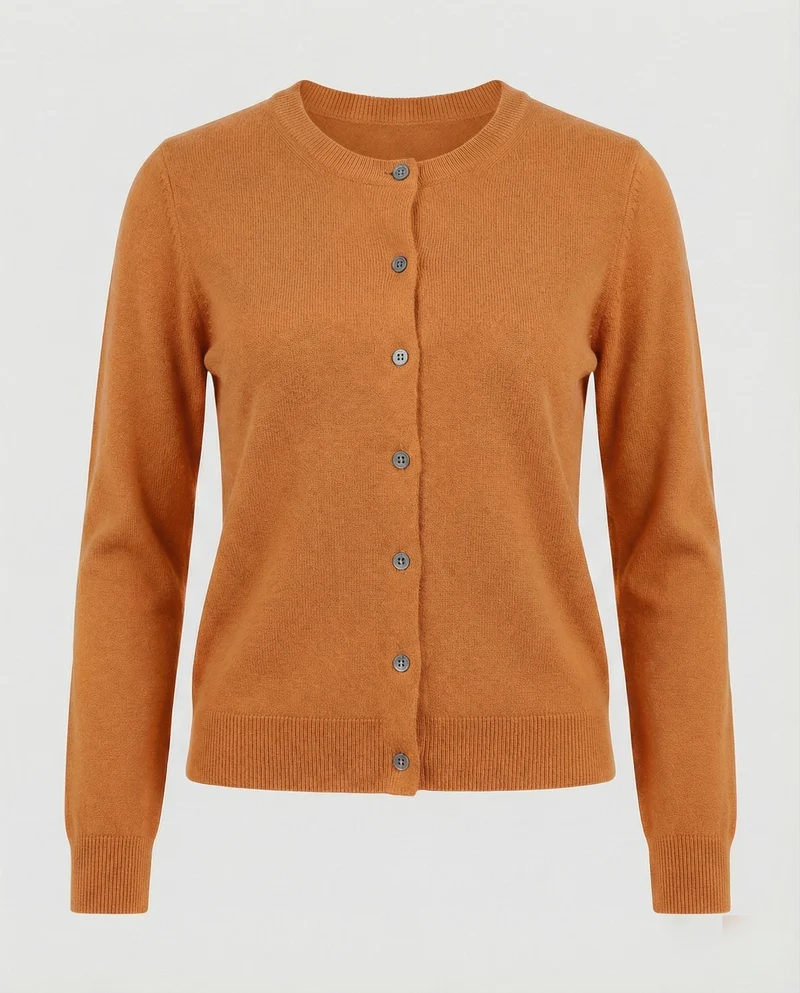 Damen Feinstrick Cardigan mit Knopfleiste und weichem Material