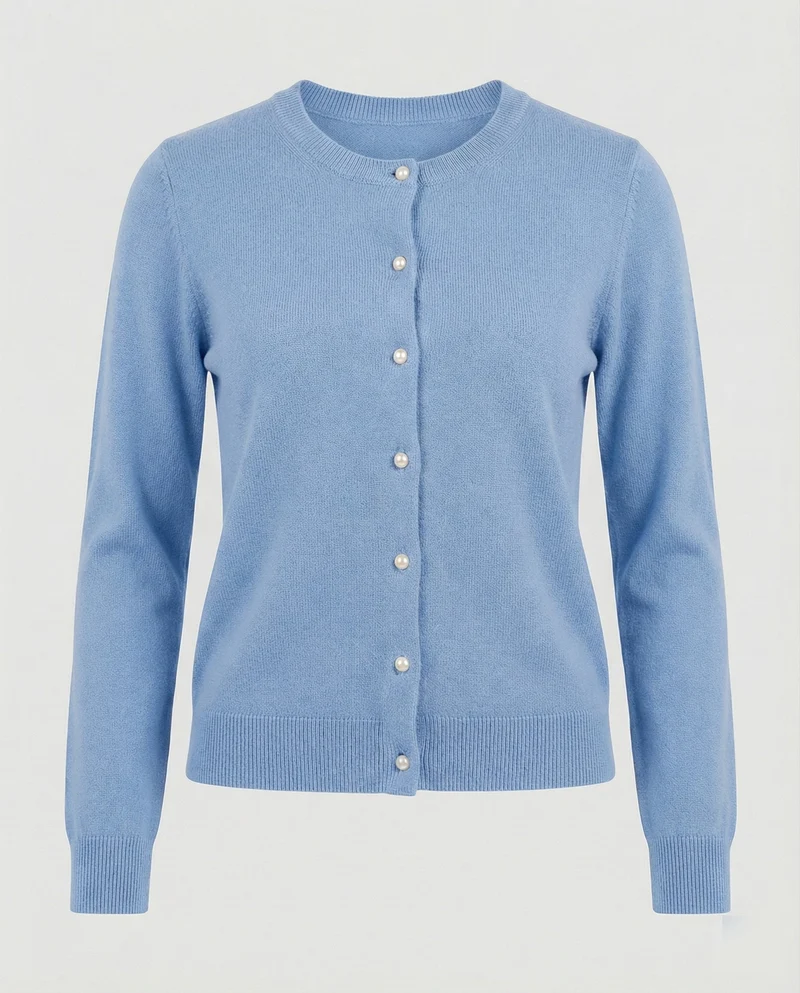 Damen Feinstrick Cardigan mit Knopfleiste und weichem Material