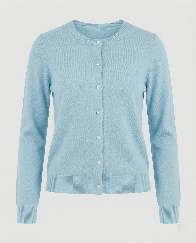 Damen Feinstrick Cardigan mit Knopfleiste und weichem Material