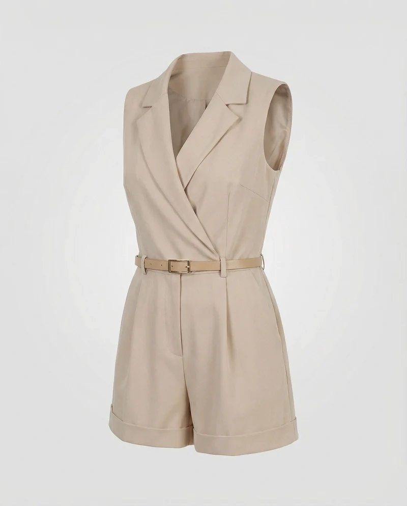 Schickes Kurz-Jumpsuit Für Stilvolle Frauen