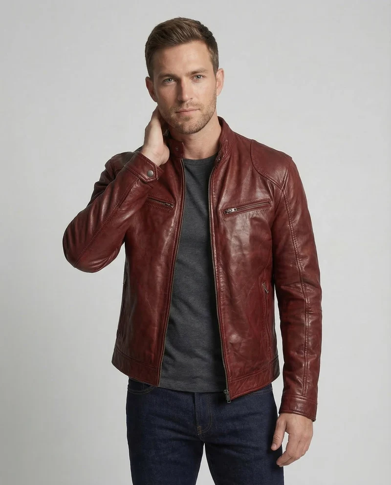 Herren Bikerjacke