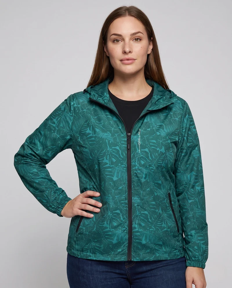 Damen Leichte Regenjacke mit Kapuze und reflektierenden Akzenten Nord Taschen