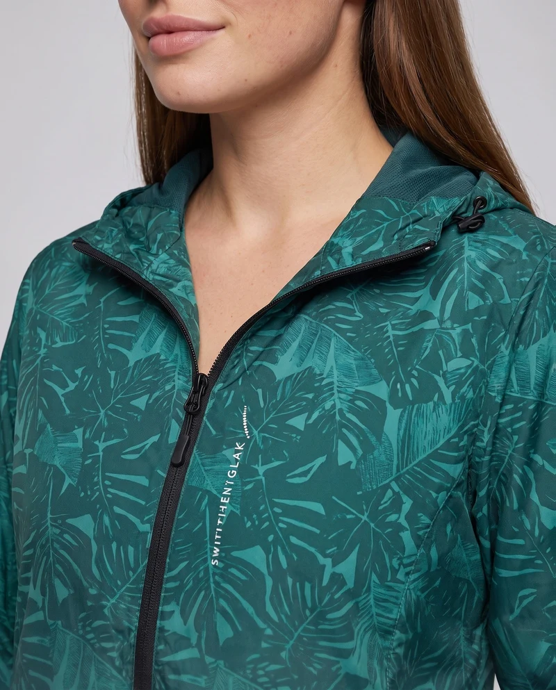 Damen Leichte Regenjacke mit Kapuze und reflektierenden Akzenten Nord Taschen