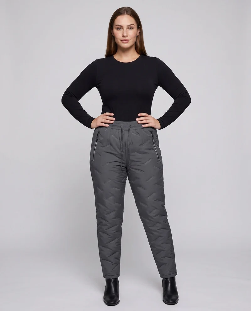 Damen Sportliche Thermo Jogginghose Nord Taschen