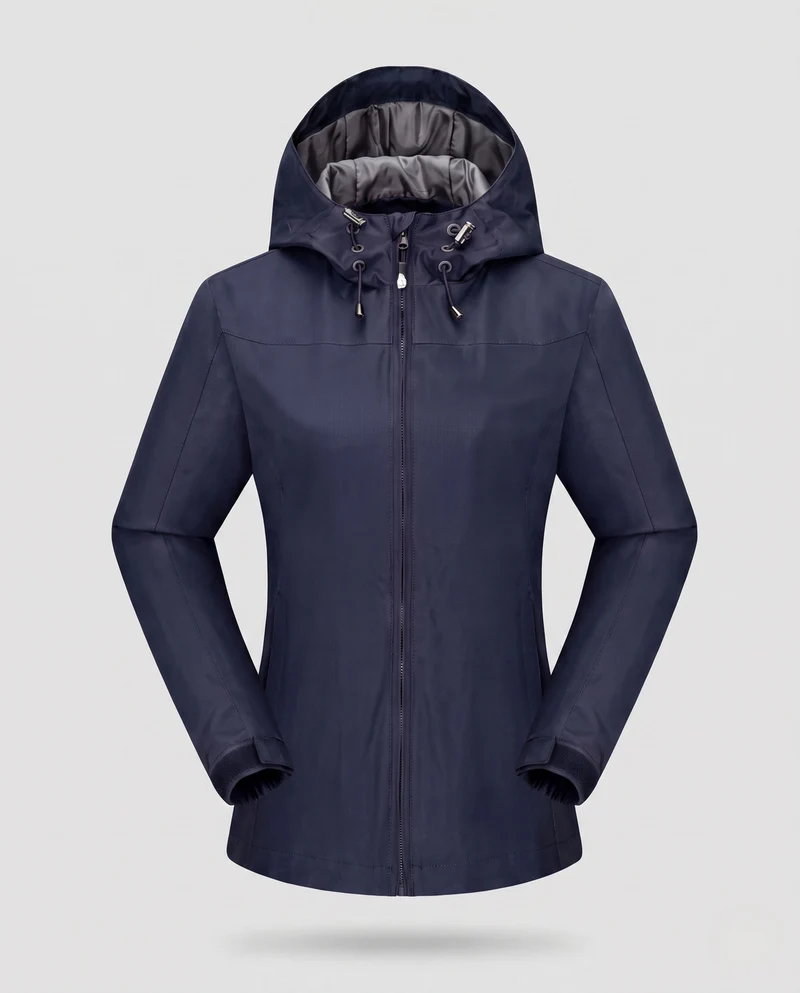 Damen technische Sportjacke mit verstellbarer Kapuze Nord Taschen