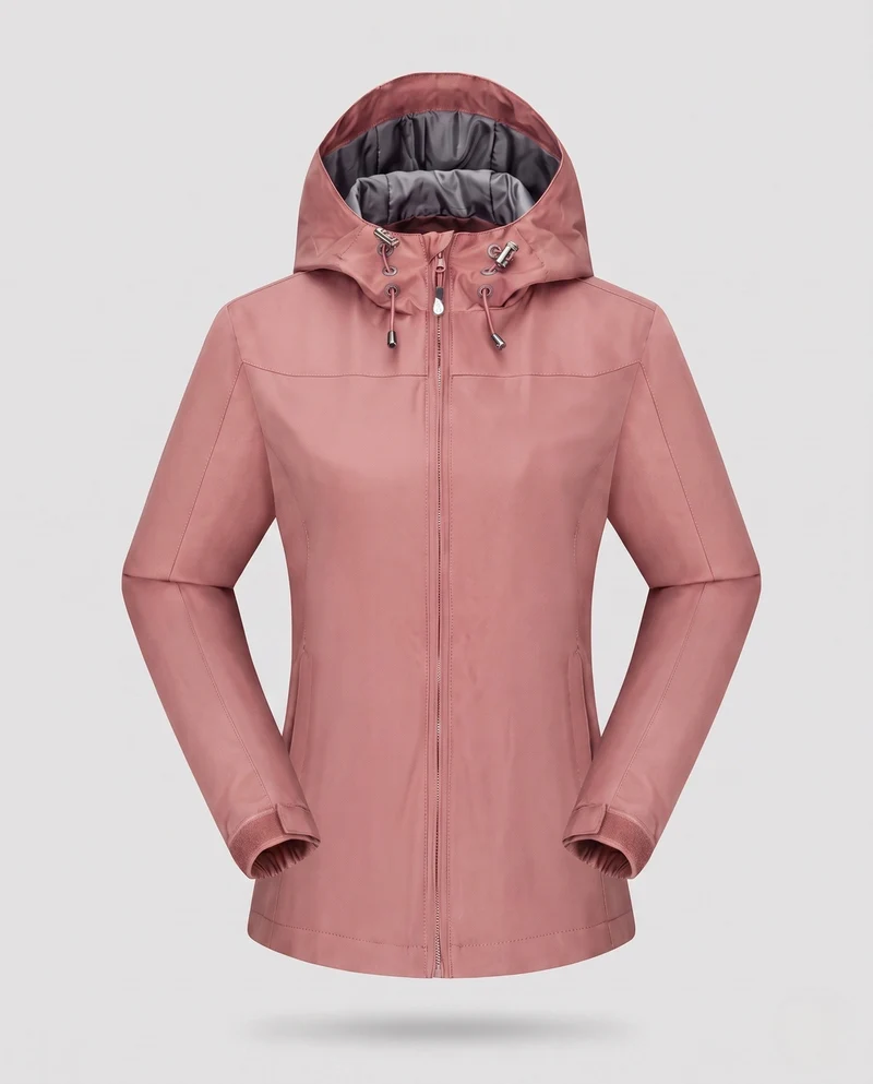 Damen technische Sportjacke mit verstellbarer Kapuze Nord Taschen