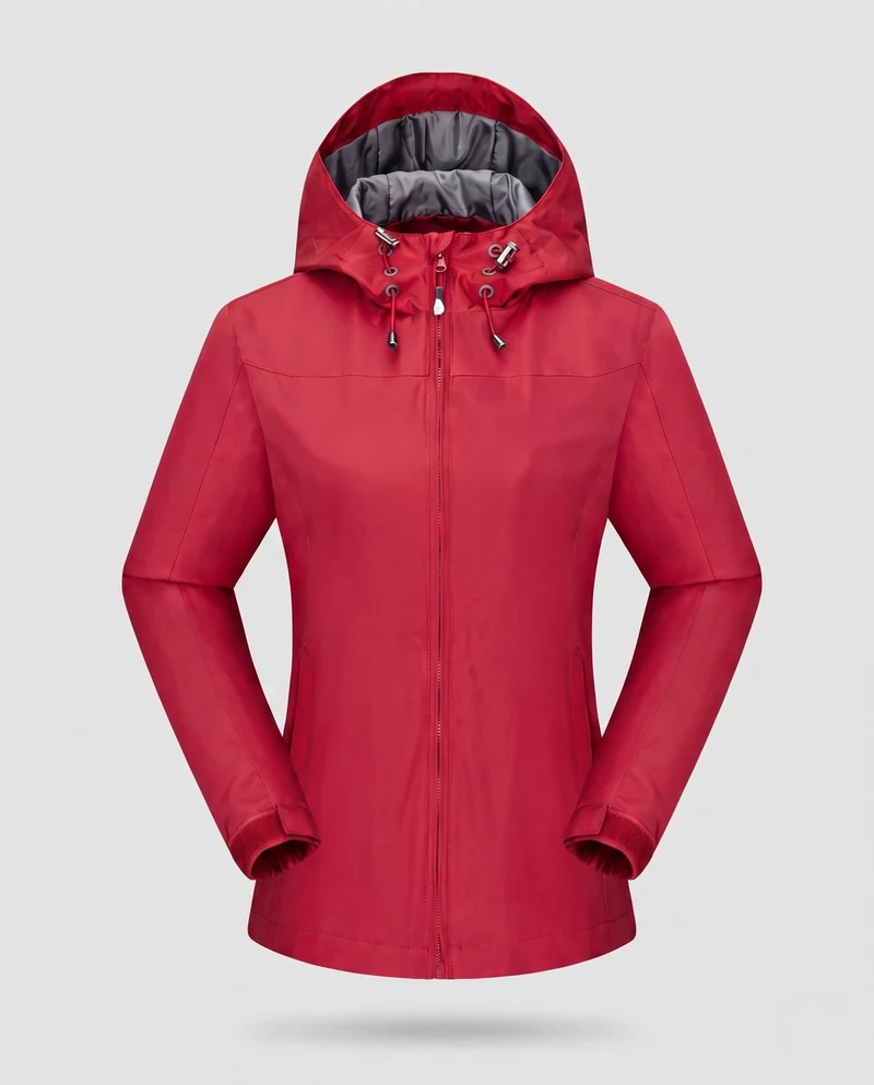 Damen technische Sportjacke mit verstellbarer Kapuze Nord Taschen