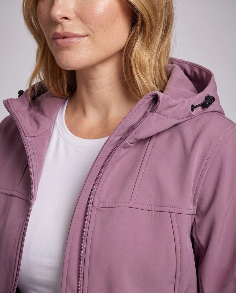 Damen wasserabweisende Outdoorjacke mit verstellbarem Kapuze Nord Taschen